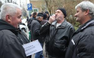 Foto: Dženan Kriještorac / Radiosarajevo.ba / Protesti radnika Hidrogradnje